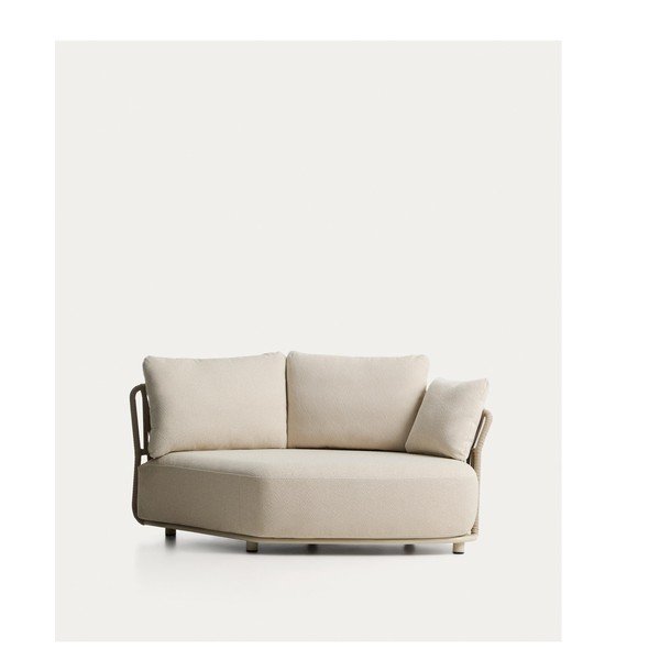 Smėlio spalvos/taupe spalvos sodo modulinė sofa 167 cm Osani – Kave Home-image-4