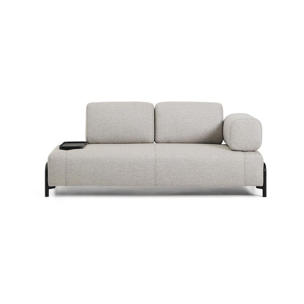 Pilkai smėlinės spalvos sofa 200 cm Compo – Kave Home