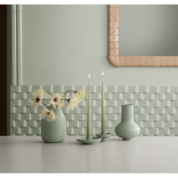 Šalavijo spalvos iš metalo vaza (aukštis 20 cm) Loha – Blomus-image-1