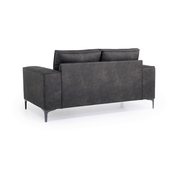 Iš dirbtinės odos sofa antracito spalvos 164 cm Copenhagen – Scandic-image-3