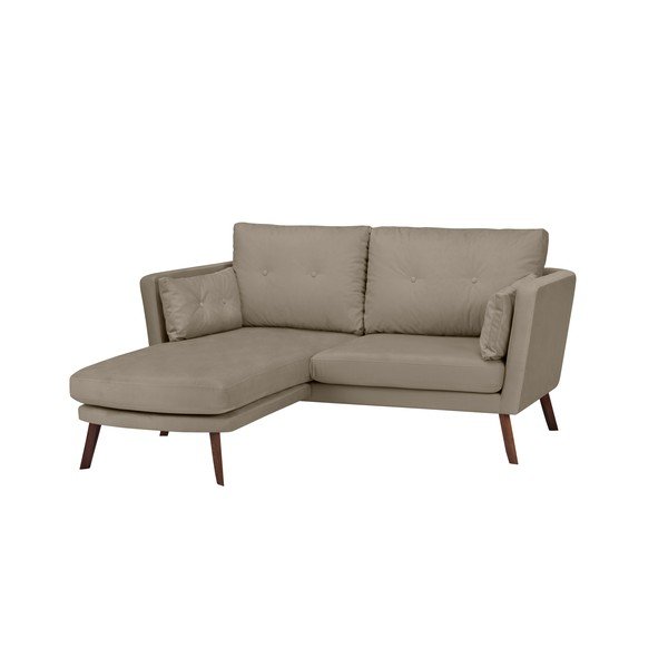 "Mazzini Sofas" Elena tamsiai smėlio spalvos trijų vietų sofa su kairiojo kampo šezlongu-image-4