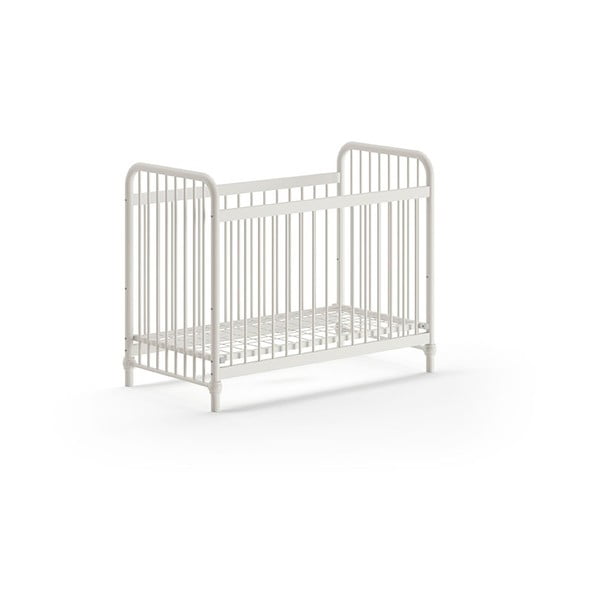Vaikiška lovelė iš metalo baltos spalvos 60x120 cm BRONXX – Vipack-image-2