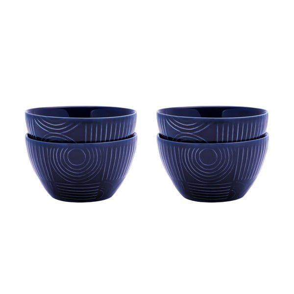 Iš keramikos maži dubenys tamsiai mėlynos spalvos 4 vnt. 400 ml Arc – Maxwell & Williams