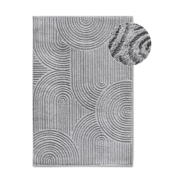 Kilimas pilkos spalvos 80x120 cm Chappe Light Grey – Elle Decoration