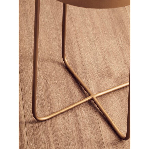 Su marmuriniu stalviršiu apvalios formos šoninis stalas ø 36 cm Shalimar – Premier Housewares-image-4