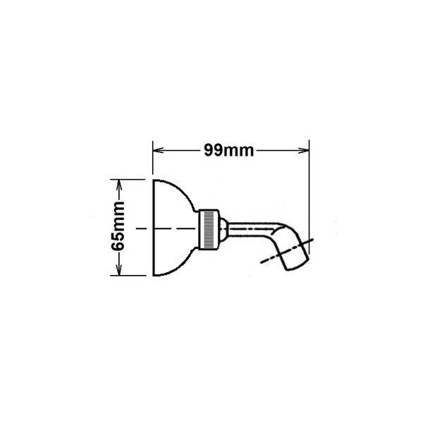 Iš žalvario dušo galvutės laikiklis matinės juodos spalvos ø 6,5 cm – Sapho-image-1