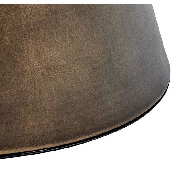 Rudos spalvos iš plieno apvalios formos kavos staliukas ø 45 cm Dunsley – Actona-image-2