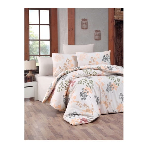 Ranforce medvilninė patalynė su paklode dvivietei lovai Vivian, 200 x 220 cm