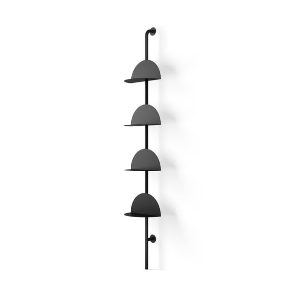 Iš metalo modulinė lentyna juodos spalvos 27x203,5 cm Solis – Umbra-image-3