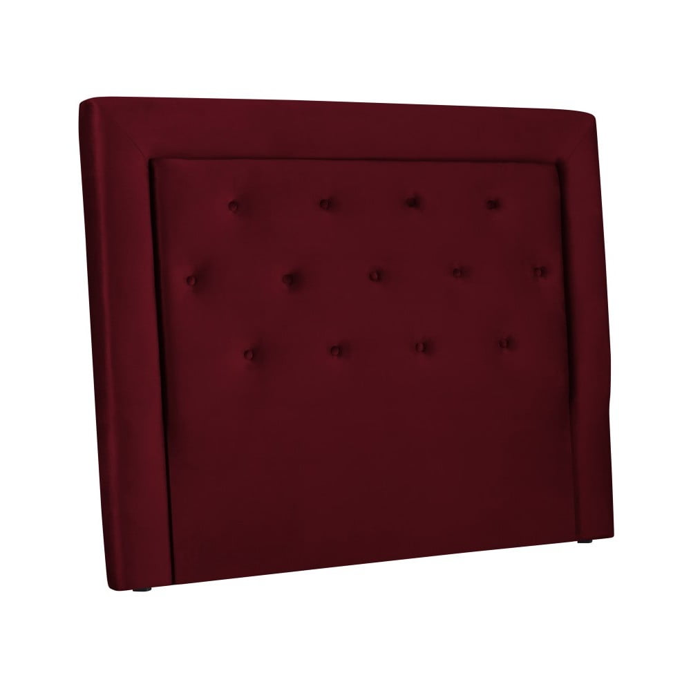 Vyno raudonos spalvos galvūgalio lova "Cosmopolitan Design Cloud", plotis 140 cm