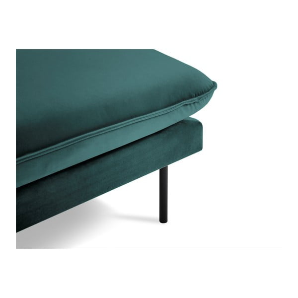 Smaragdo žalios spalvos aksominė poilsio kėdė Cosmopolitan Design Vienna, dešinysis kampas-image-3