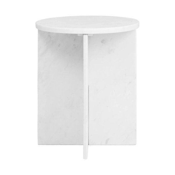 Iš marmuro apvalios formos šoninis stalas ø 40 cm Savio – Premier Housewares-image-2
