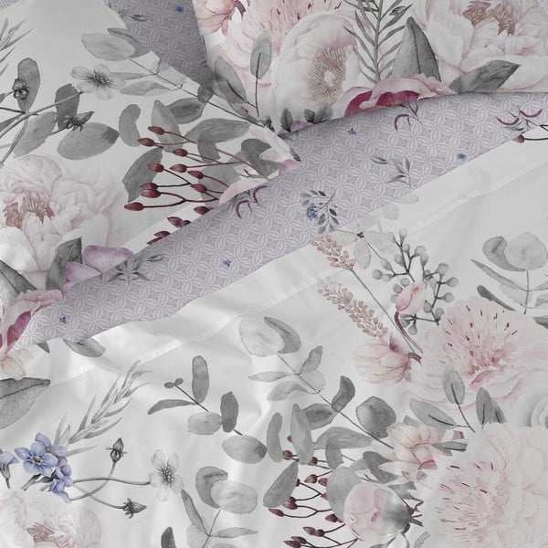 Medvilninė paklodė Happy Friday Basic Delicate Bouquet, 140 x 200 cm-image-4