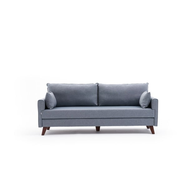 Sulankstoma sofa šviesiai mėlynos spalvos 208 cm Bella – Balcab Home