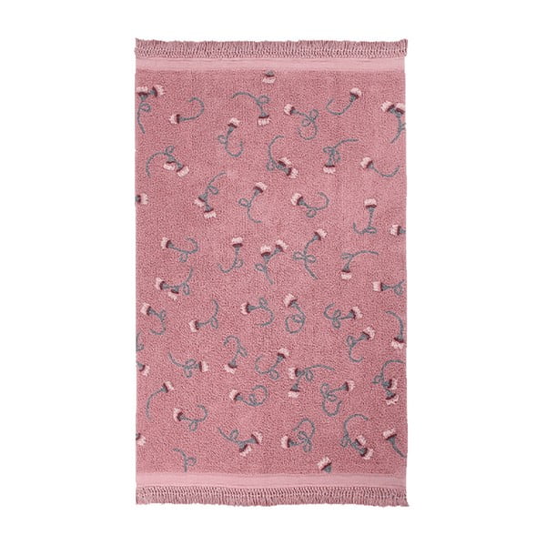 Skalbiamas/rankų darbo iš medvilnės vaikiškas kilimas rožinės spalvos 140x210 cm English Garden Ash Rose – Lorena Canals