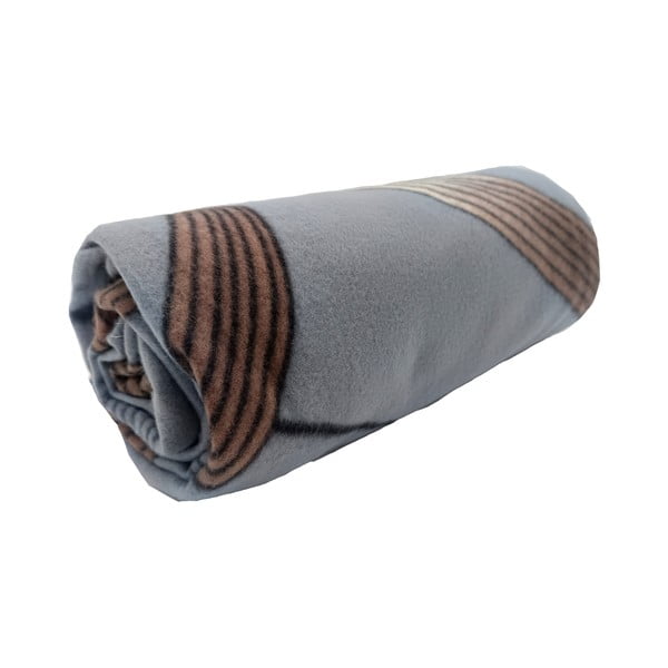 Pilkos spalvos fleece tipo antklodė ir pledas 150x200 cm Gold Ribbon – JAHU collections