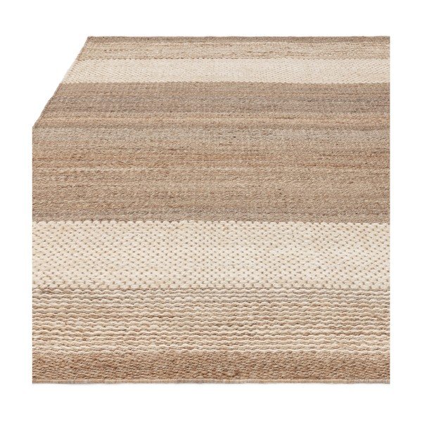 Apverčiamas/rankų darbo iš džiuto kilimas baltos spalvos/smėlio spalvos 200x300 cm Cedar – Asiatic Carpets-image-4