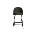 Tamsiai žalios spalvos iš aksomo baro taburetė (sėdynės aukštis 64 cm) Vogue – WOOOD
