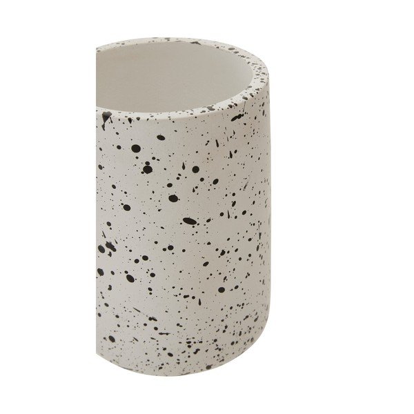 Kreminės spalvos iš betono dantų šepetėlio indas Mozie – Premier Housewares-image-3