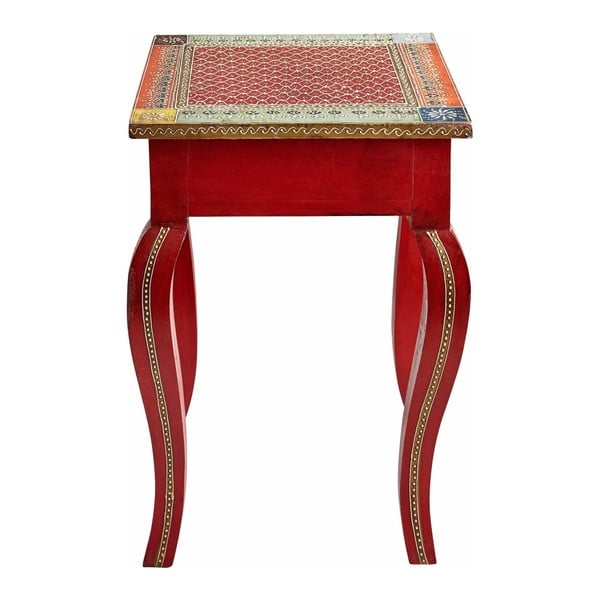 Raudono mango medžio kavos staliukas Støraa Vito-image-1