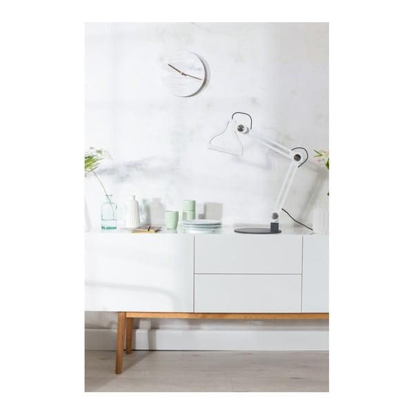 Baltas marmurinis sieninis laikrodis Zuiver-image-3