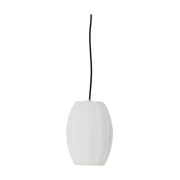Baltos spalvos kabantis šviestuvas ø 21 cm su tekstiliniu gaubtu Pica – Bloomingville