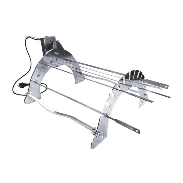 Iš chromuoto plieno grilio stovas Rotisserie Set – Remundi