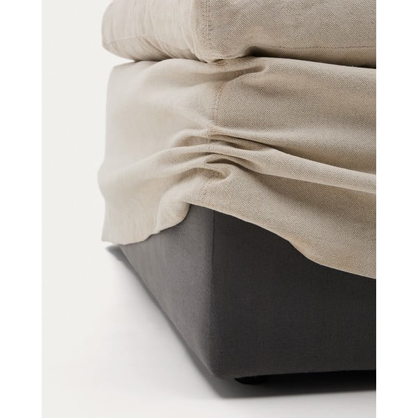 Smėlio spalvos iš lino taburetė Zenira – Kave Home-image-4