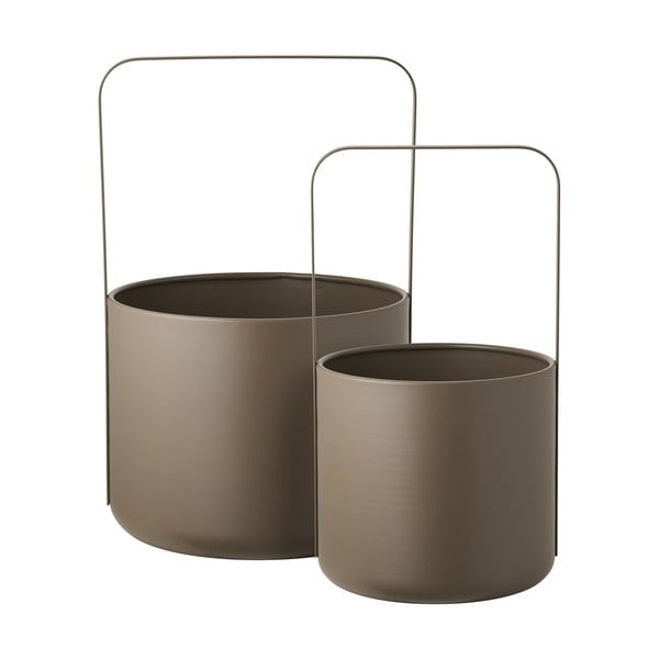 Iš metalo gėlių vazonų dangteliai 2 vnt. ø 24,5 cm Tule – House Nordic-image-2