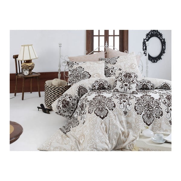 Medvilninės patalynės komplektas dvigulei lovai Nazenin Home Luxy, 200 x 220 cm