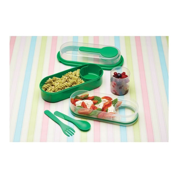 Žalioji pietų dėžutė "Kitchen Craft Coolmovers" stačiakampė-image-2