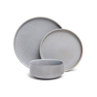 18 dalių pilkų molinių indų rinkinys Bonami selection Malia