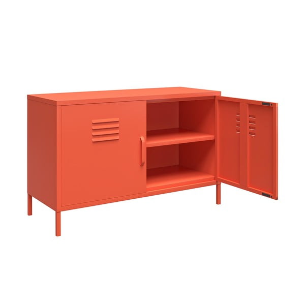 Oranžinė metalinė spintelė Novogratz Cache, 100 x 64 cm-image-4