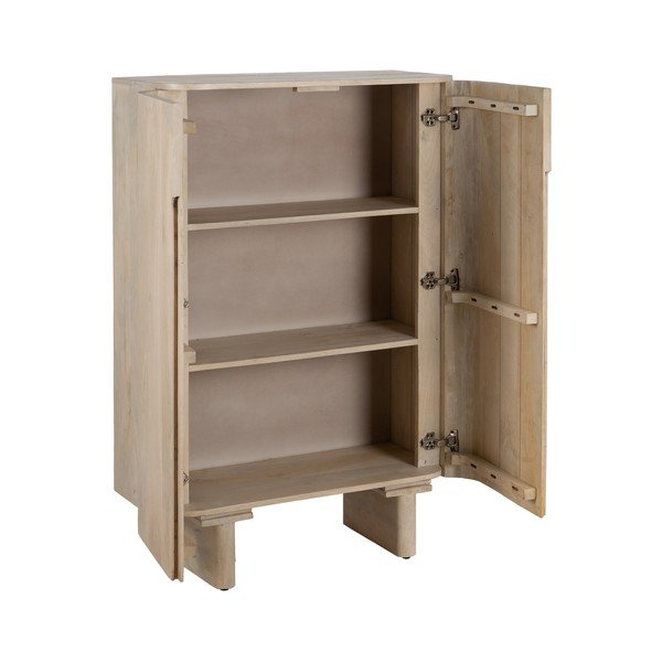 Iš mango masyvo spintelė natūralios spalvos 90x138 cm Batel – Ixia-image-2