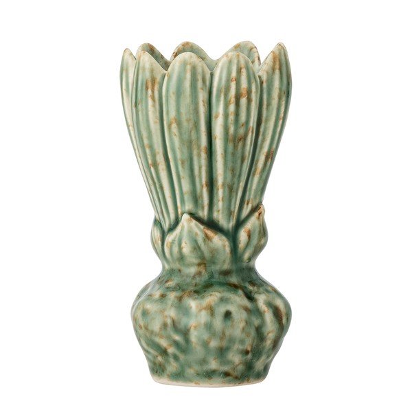 Žalios spalvos iš akmens masės vaza (aukštis 12 cm) Cyrill – Bloomingville