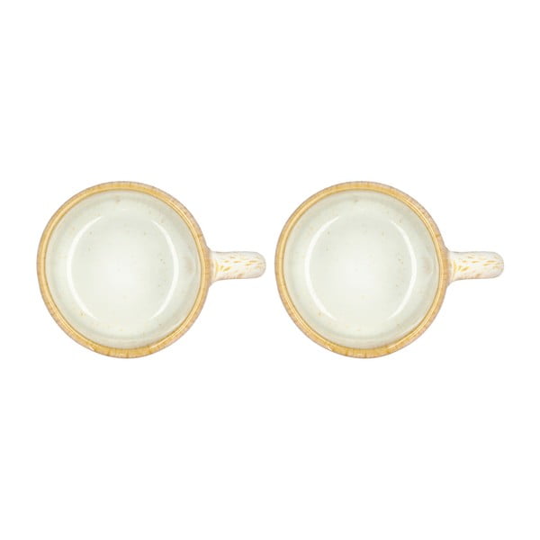 Iš akmens masės puodeliai kreminės spalvos 2 vnt. espreso 80 ml Styles – Villa Collection-image-3