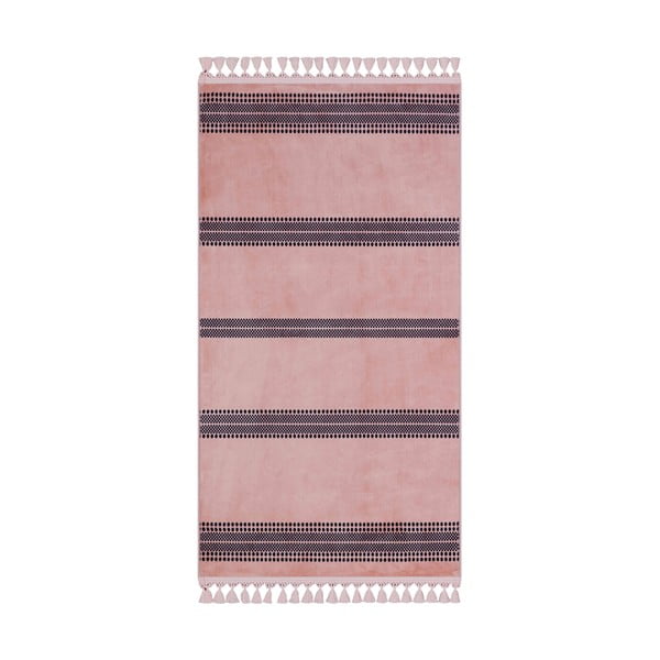 Rožinis plaunamas kilimas 180x120 cm - Vitaus