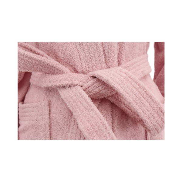 Moteriškas pudrinės rožinės spalvos išmanusis chalatas, 4 mm dydžio. S/M-image-2