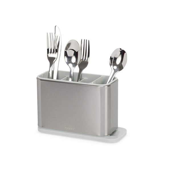Iš metalo kiaurasamtis sidabrinės spalvos stalo įrankiams Surface – Joseph Joseph-image-2