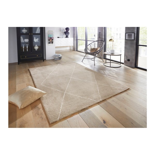 Smėlio ir kreminės spalvos kilimas Elle Decoration Glow Massy, 200 x 290 cm-image-2