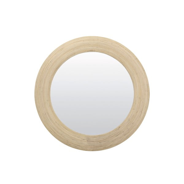Sieninis veidrodis su rotango rėmu ø 109,5 cm Piedre – Light & Living