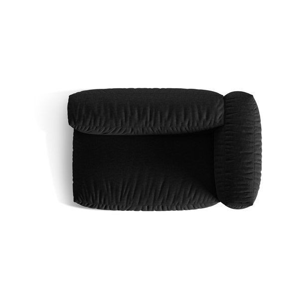 Modulinė sofos dalis juodos spalvos (su dešiniuoju kampu) Martina – Micadoni Home-image-4