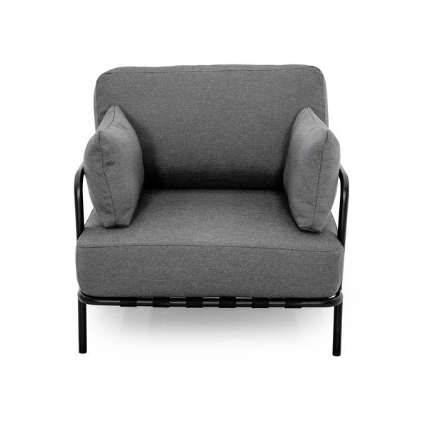 Paminkštinto audinio sodo krėslas tamsiai pilkos spalvos Salve – Sit Sit-image-2