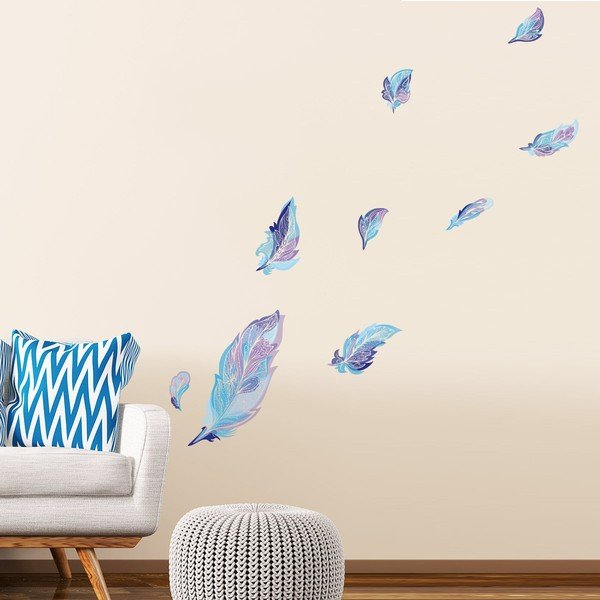 9 "Ambiance Boho Feathers" lipdukų rinkinys-image-1