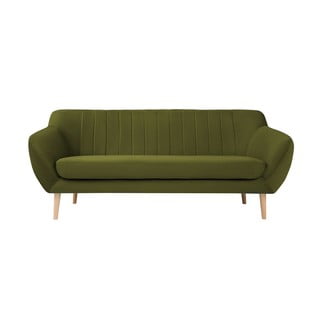 Žalia aksominė sofa Mazzini Sofas Sardaigne, 188 cm