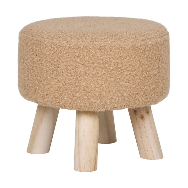 Iš boucle taburetė smėlio spalvos Aberdeen – House Nordic-image-1