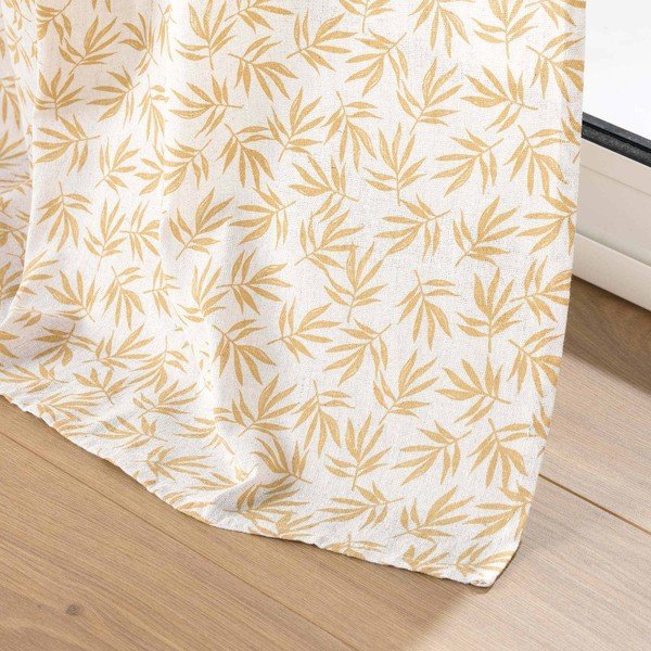 Užuolaida geltonos spalvos/baltos spalvos 140x240 cm Maddy – douceur d'intérieur-image-4