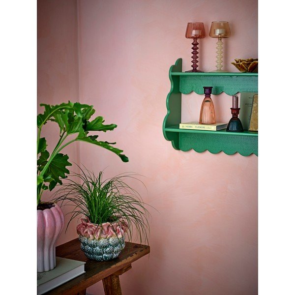 Žalios spalvos iš kėnio masyvo kelių aukštų sieninė lentyna 49,5 cm Salla – Bloomingville-image-4