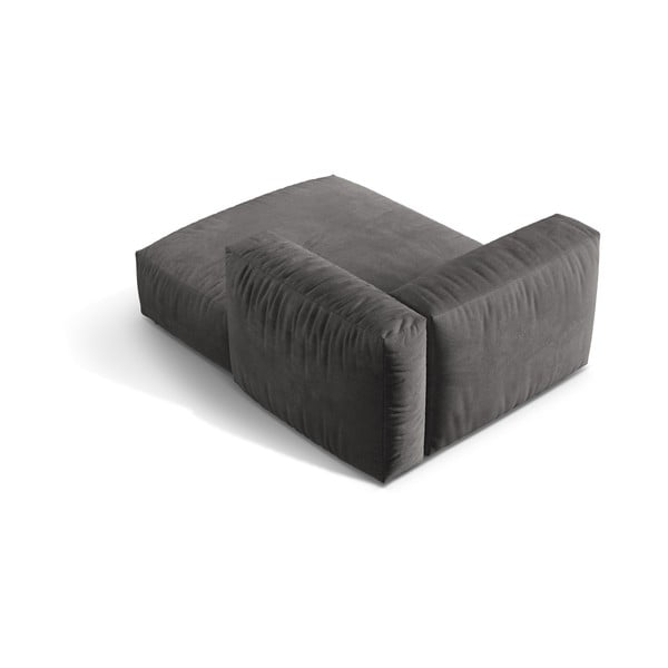 Pilkos spalvos iš velveto modulinė sofos dalis (su dešiniuoju kampu) Martina – Micadoni -image-3