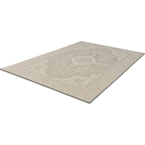 Kilimas iš vilnos smėlio spalvos 200x300 cm William – Agnella-image-4